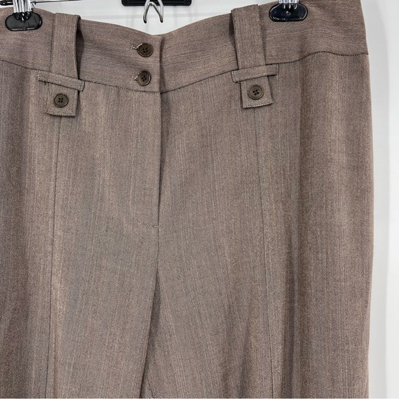 NWT focus 2000 dress pant classic fit stretch brown size 14 - Picture 4 of 10